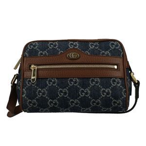Gucci Shoulder Bag Brown Leather Ophidia